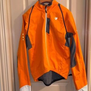 Bontrager Orange windproof softshell cycling jacket large ?